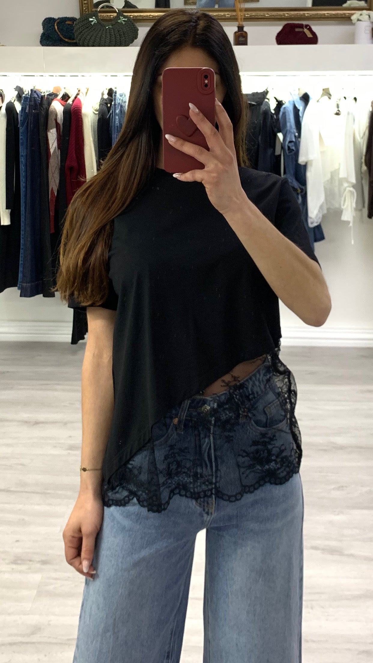 T-shirt pizzo Lumina