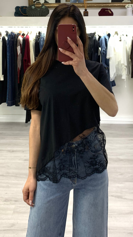 T-shirt pizzo Lumina
